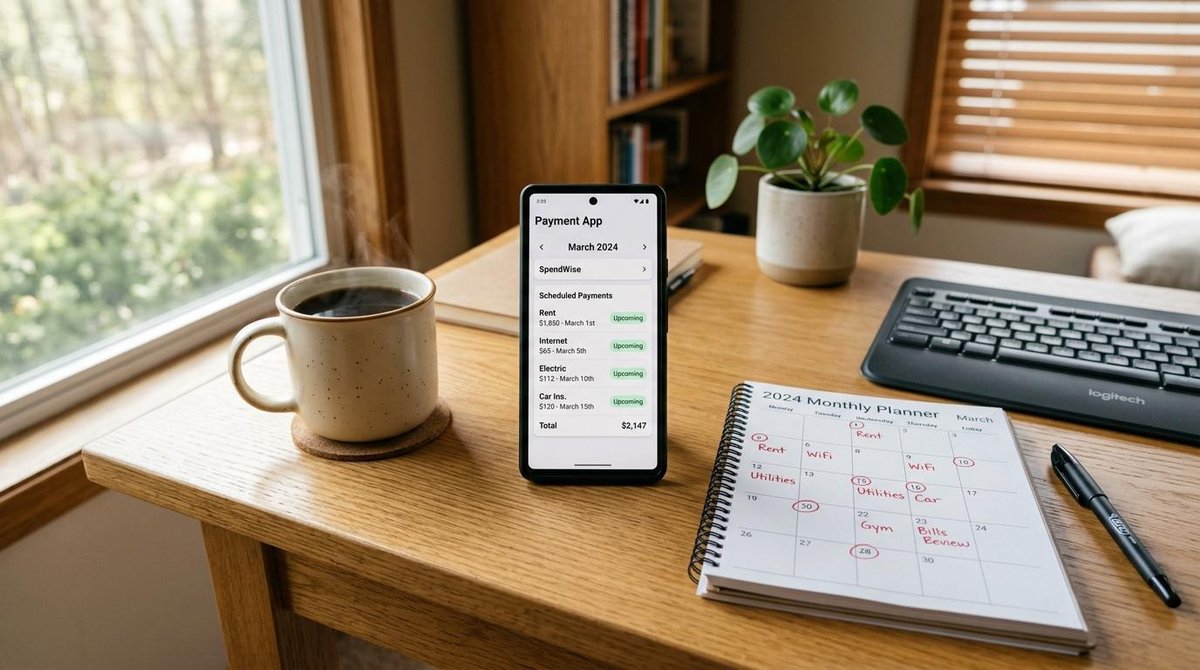 Cómo automatizar el pago de tus suscripciones mensuales con Mercado Pago paso a paso 2 Imagen ilustrativa sobre organizar pagos recurrentes desde una aplicación de finanzas o pagos en un dispositivo móvil.